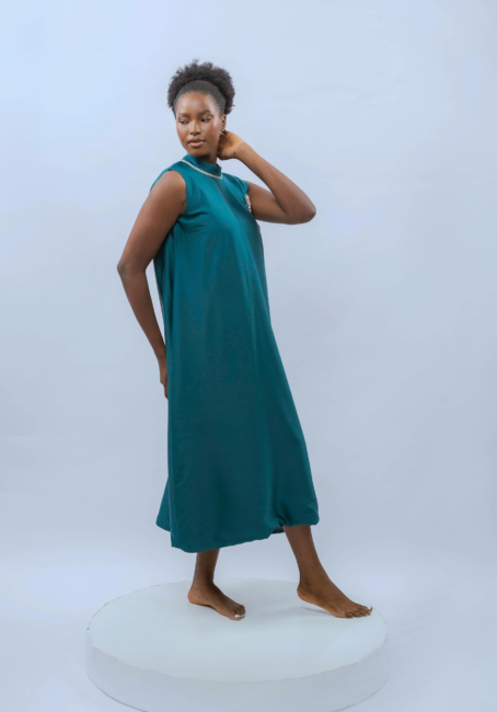 Green Sleeveless Dress