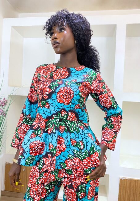 Ankara Two-Piece Long Sleeve - Image 2