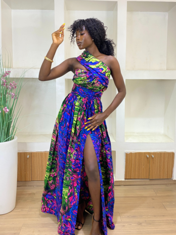 Ankara Long Dress