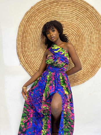 Ankara Long Dress